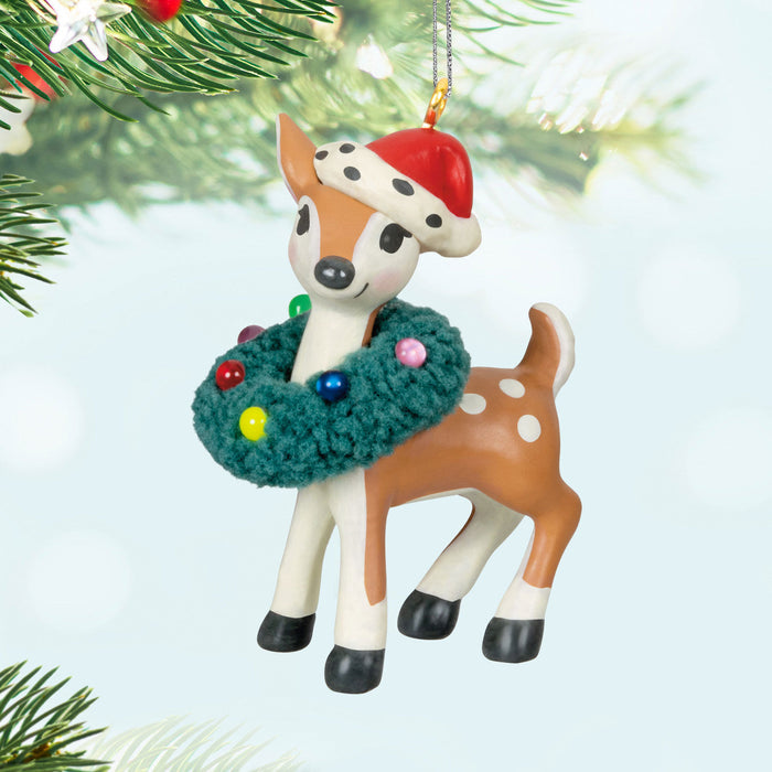 Mini Retro Reindeer 2024 Ornament