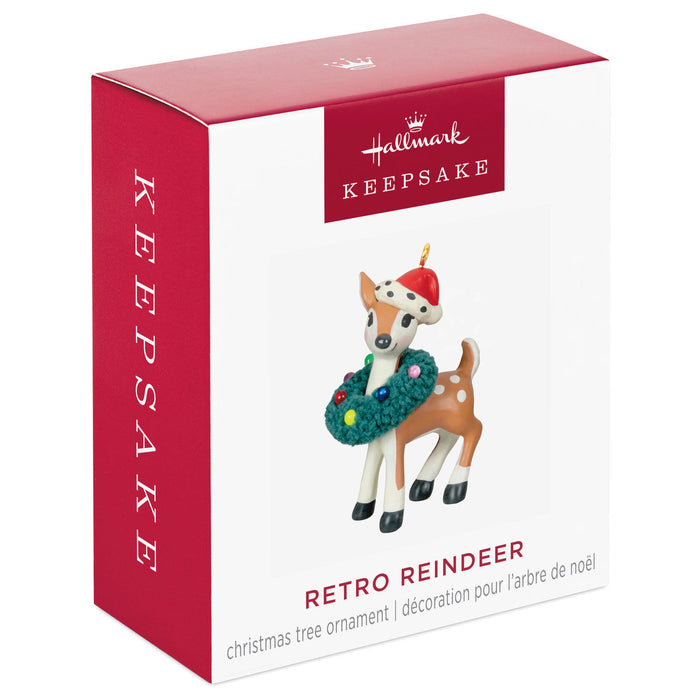 Mini Retro Reindeer 2024 Ornament