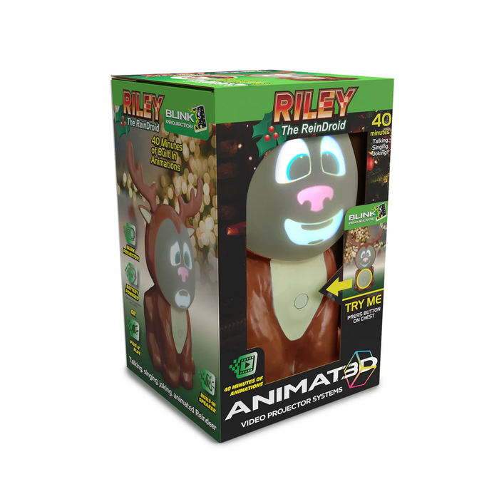 ANIMAT3D Talking Animated Blink Riley The ReinDroid