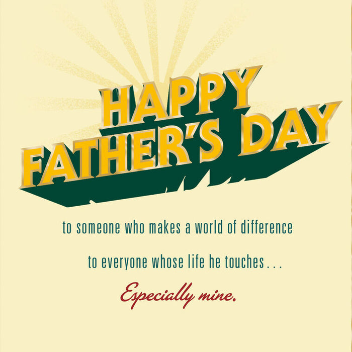 The World Needs More Men Like You Father's Day Card