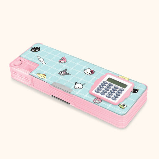Hello Kitty® & Friends Blue Grid Pencil Case