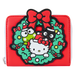 Sanrio Christmas Wreath Zip Around Wallet by Loungefly