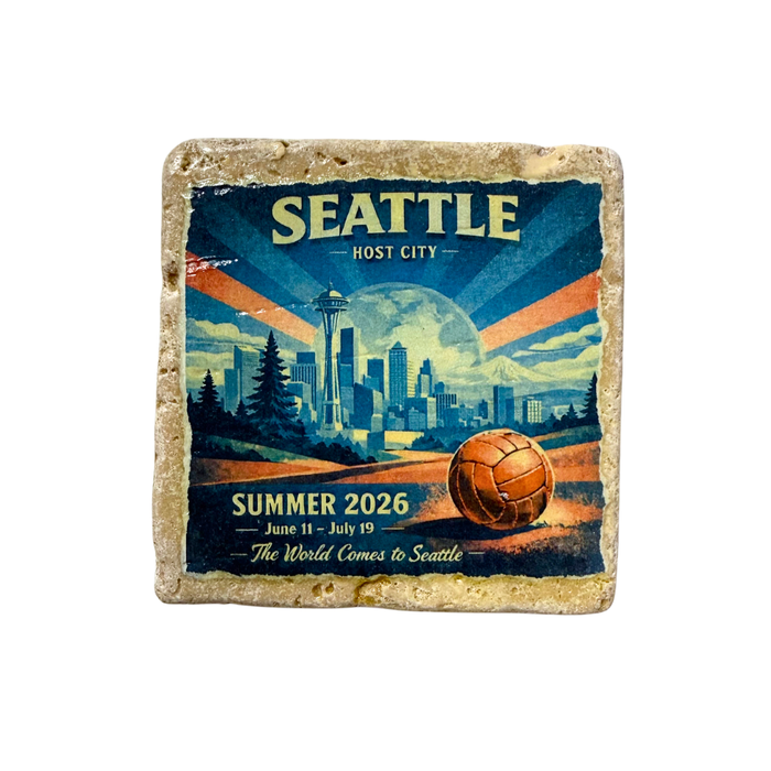 Summer 2026 Seattle Host City Stone Coaster