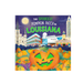 A children's board book cover titled 'The Spookiest Pumpkin Patch in Louisiana' featuring a colorful illustration of pumpkins, a jack-o'-lantern, Louisiana landmarks, and a night sky on a white background.