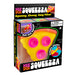 Box of Nee Doh Squeezza toy with yellow and pink design
