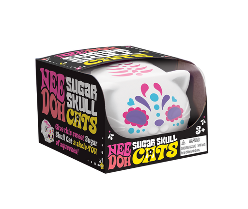 Nee Doh Cats Sugar Skull Cats toy in packaging on a white background
