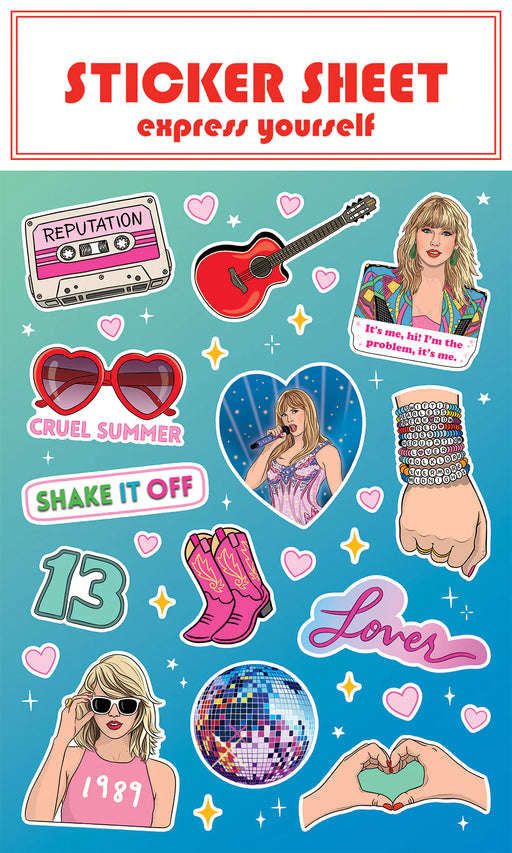 Taylor Swift Swifties Sticker Sheet