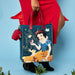 Snow White Classic Apple Quilted Velvet Tote Bag With Coin Bag by Loungefly