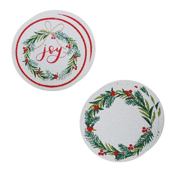 Joy Wreath Trivets