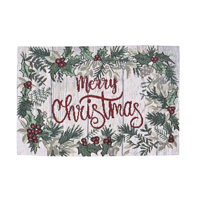 Merry Christmas Tapestry Placemats