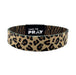 Leopard print headband with 'Tap to Pray' text on a white background