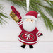 NFL San Francisco 49ers Santa Fan Hallmark Ornament