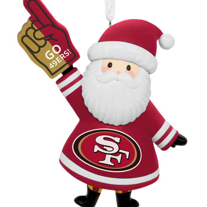 NFL San Francisco 49ers Santa Fan Hallmark Ornament