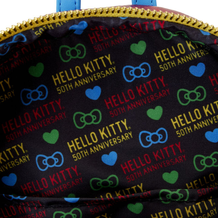 Sanrio Hello Kitty 50th Anniversary Coin Bag Metallic Mini Backpack by Loungefly