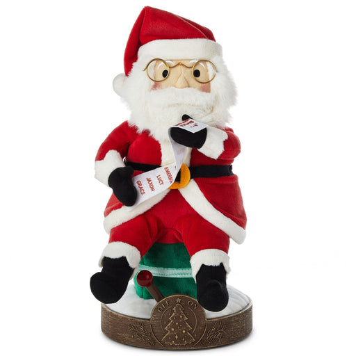 Santa Claus Musical Christmas Tree-Lighting Plush Figurine