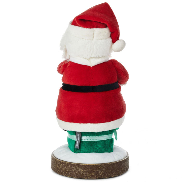 Santa Claus Musical Christmas Tree-Lighting Plush Figurine