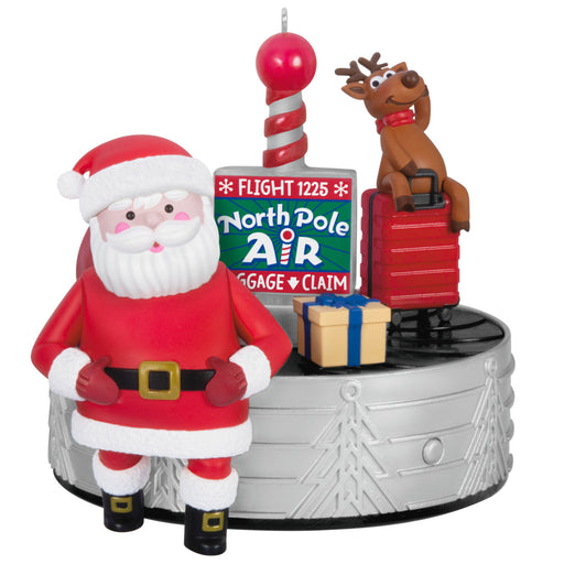Ho-Ho-Holiday Travel 2024 Ornament With Light, Sound and Motion