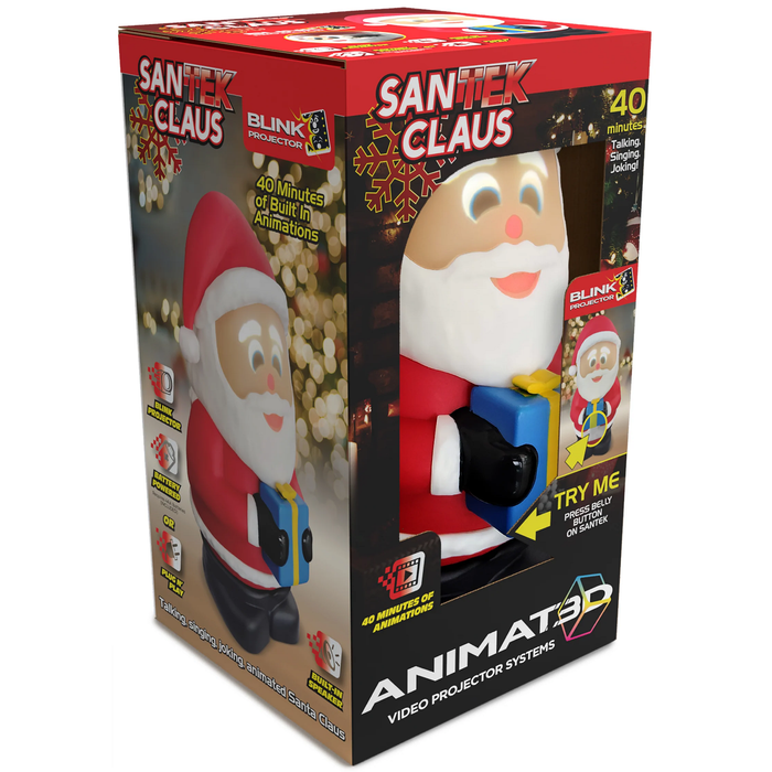 ANIMAT3D Talking Animated Blink San Tek Claus