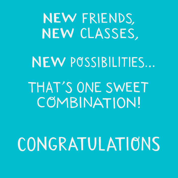 You're Moving Up and Moving On Graduation Card