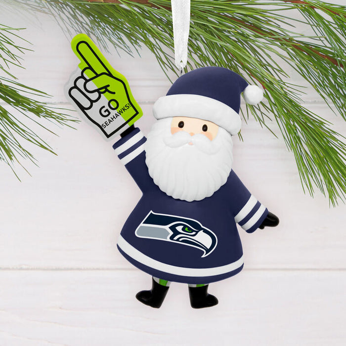 NFL Seattle Seahawks Santa Fan Hallmark Ornament