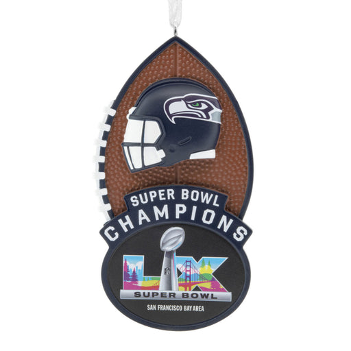 NFL Seattle Seahawks Super Bowl LX Champions Hallmark Ornament