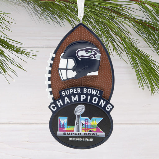 NFL Seattle Seahawks Super Bowl LX Champions Hallmark Ornament