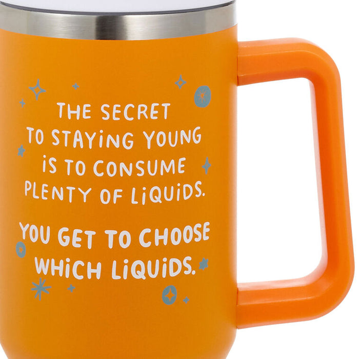 Secret to Staying Young Insulated Travel Cup With Handle, 42 oz.