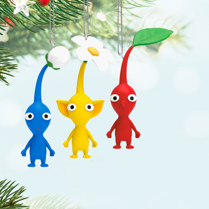 Nintendo Pikmin™ Red, Yellow, and Blue Pikmin 2024 Ornaments