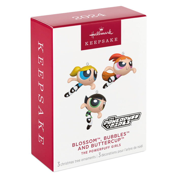 The Powerpuff Girls Blossom™, Bubbles™ and Buttercup™ 2024 Ornaments