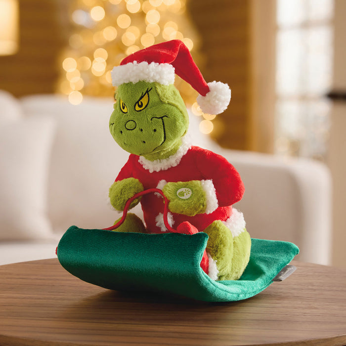 Dr. Seuss's How the Grinch Stole Christmas!™ Grinch on Sled Musical Plush With Motion