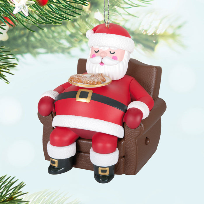 Snoring Santa 2024 Ornament With Sound and Motion