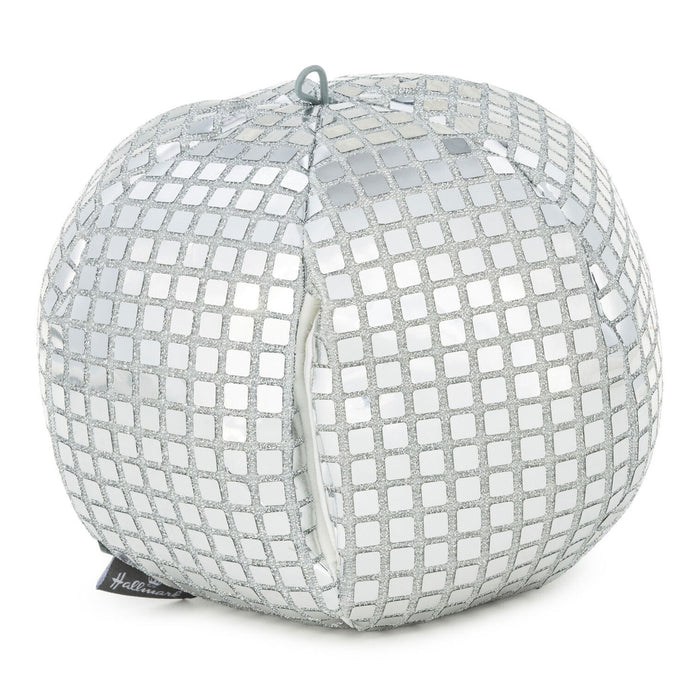 Small Disco Ball Plush With Sound, 6"
