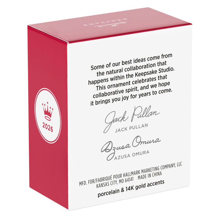 Red and white box with text and a logo on a white background