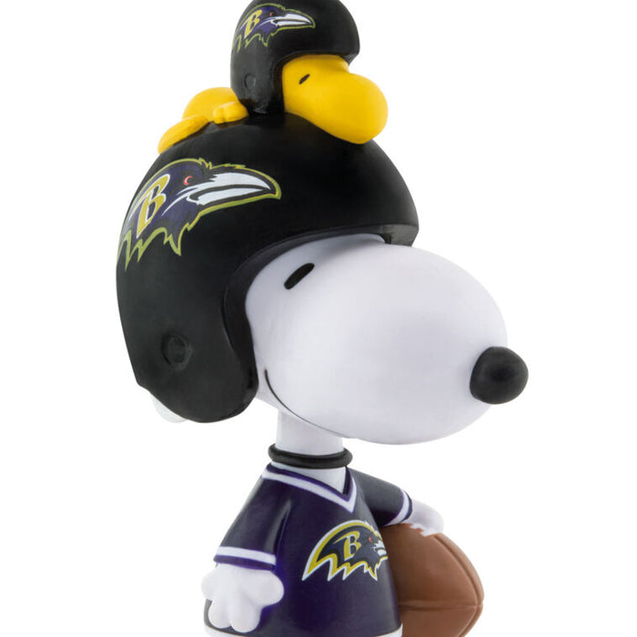 Peanuts® Snoopy & Woodstock NFL Baltimore Ravens Bobblehead Hallmark Ornament