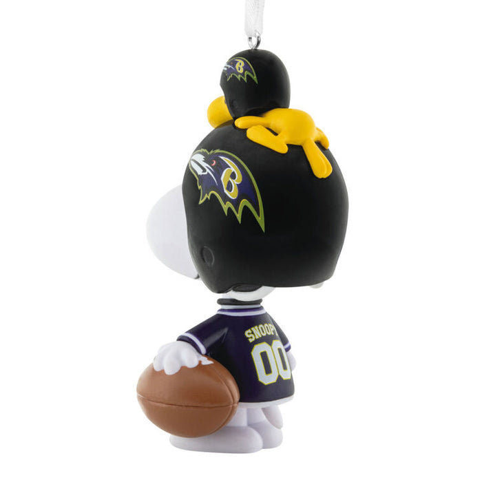 Peanuts® Snoopy & Woodstock NFL Baltimore Ravens Bobblehead Hallmark Ornament