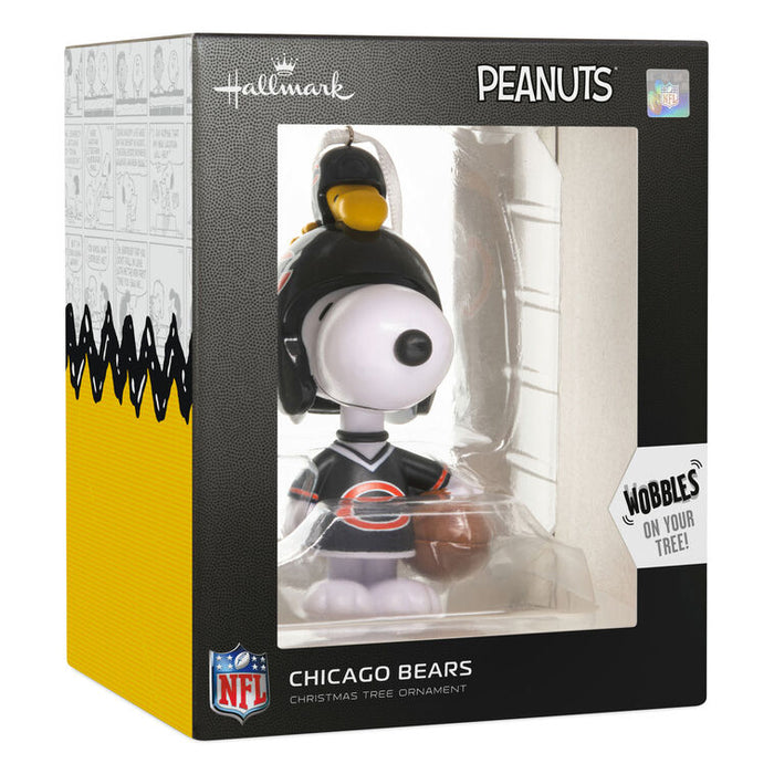 Peanuts® Snoopy & Woodstock NFL Chicago Bears Bobblehead Hallmark Ornament