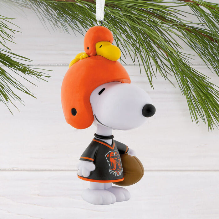 Peanuts® Snoopy & Woodstock NFL Cleveland Browns Bobblehead Hallmark Ornament