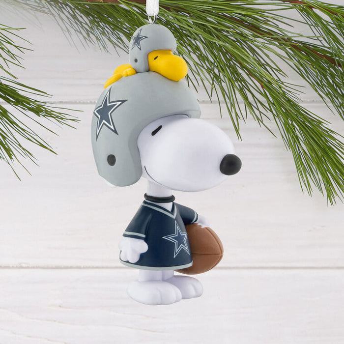 Peanuts® Snoopy & Woodstock NFL Dallas Cowboys Bobblehead Hallmark Ornament