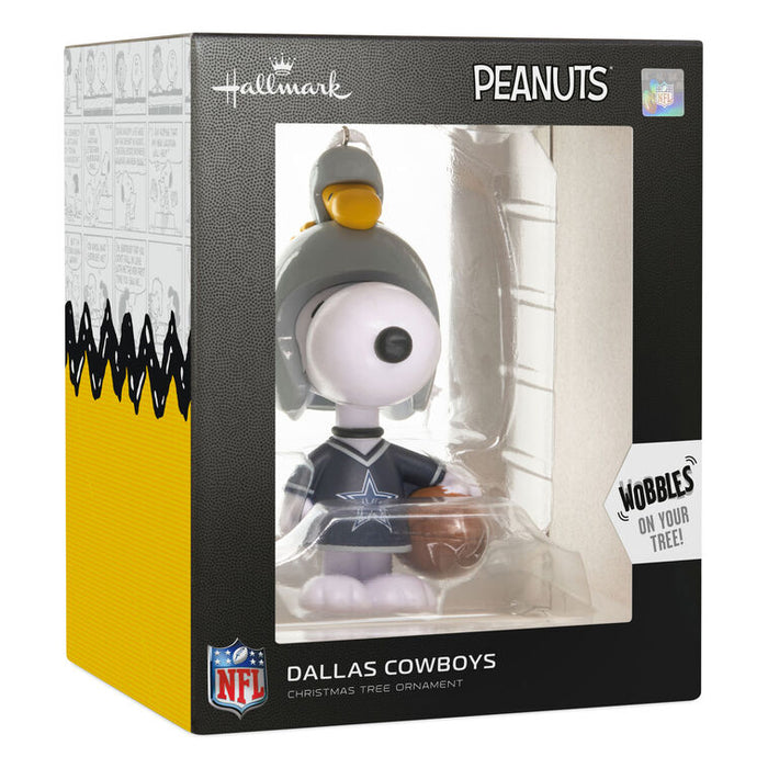 Peanuts® Snoopy & Woodstock NFL Dallas Cowboys Bobblehead Hallmark Ornament