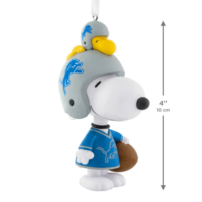 Peanuts® Snoopy & Woodstock NFL Detroit Lions Bobblehead Hallmark Ornament