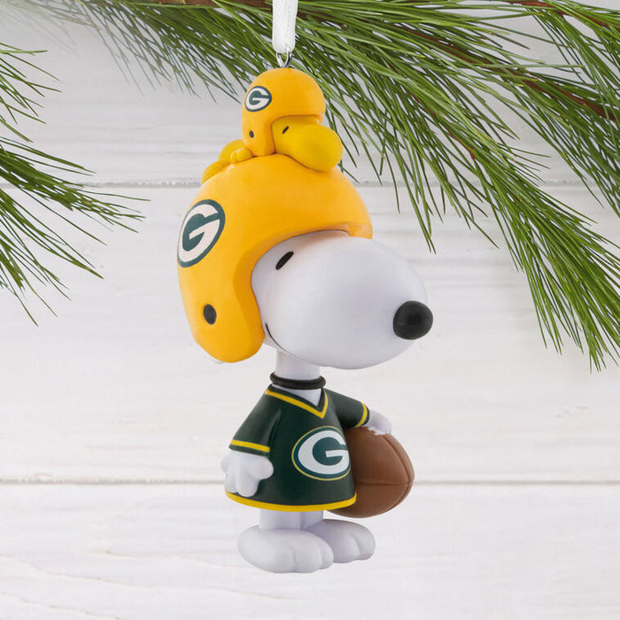 Peanuts® Snoopy & Woodstock NFL Green Bay Packers Bobblehead Hallmark Ornament