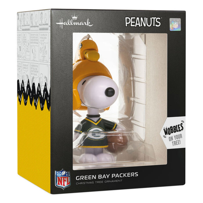 Peanuts® Snoopy & Woodstock NFL Green Bay Packers Bobblehead Hallmark Ornament
