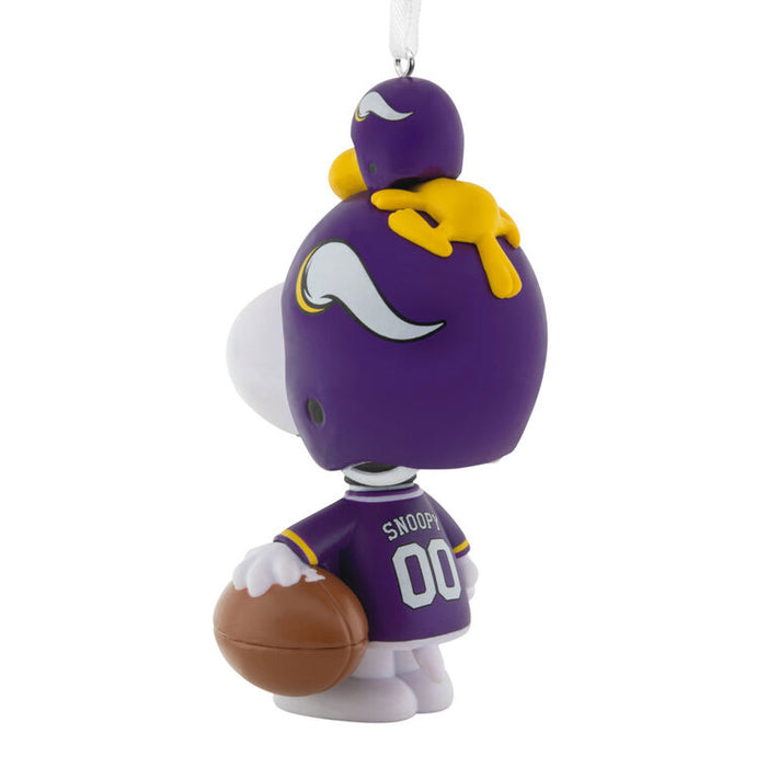 Peanuts® Snoopy & Woodstock NFL Minnesota Vikings Bobblehead Hallmark Ornament