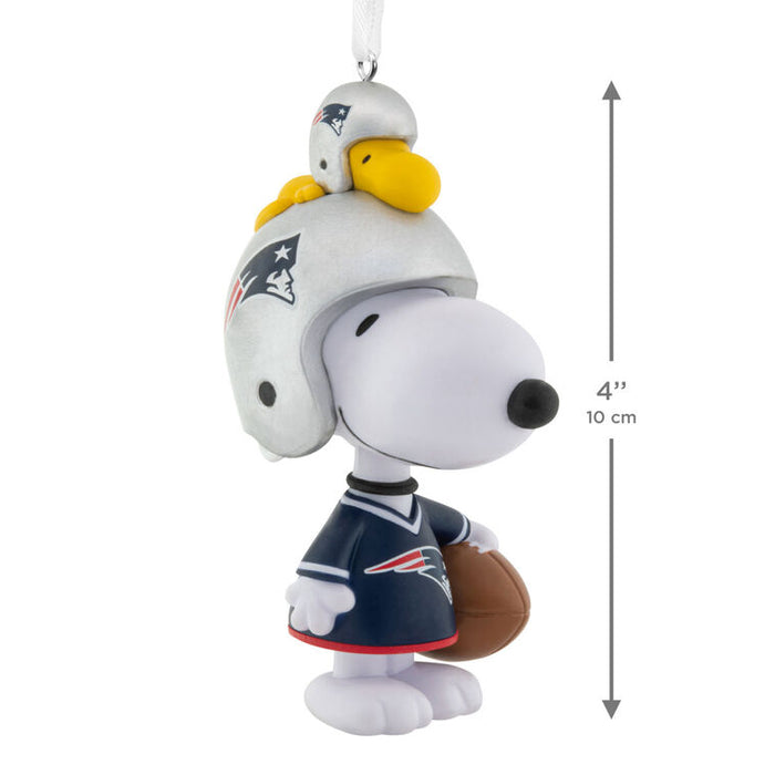 Peanuts® Snoopy & Woodstock NFL New England Patriots Bobblehead Hallmark Ornament