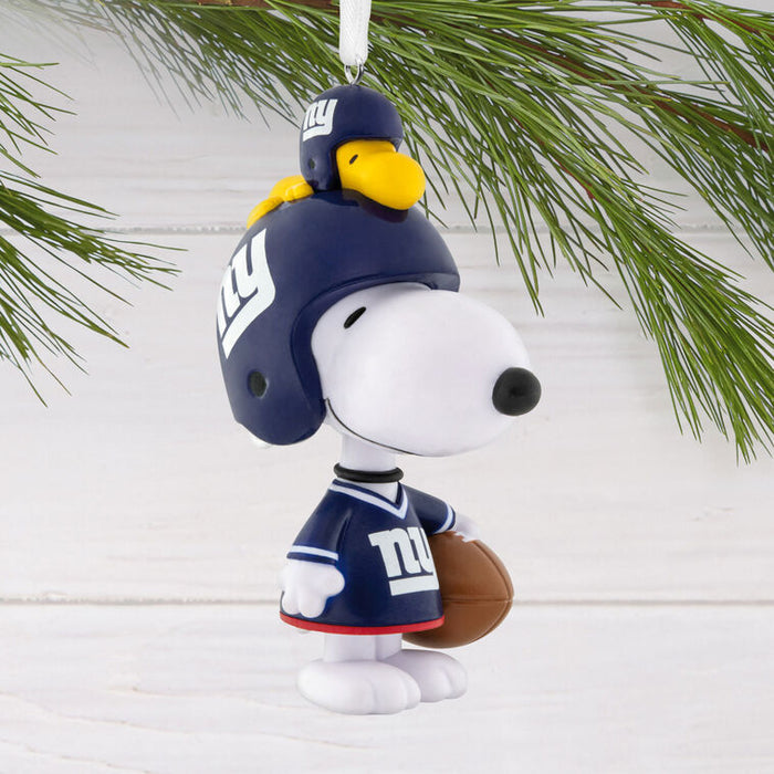 Peanuts® Snoopy & Woodstock NFL New York Giants Bobblehead Hallmark Ornament