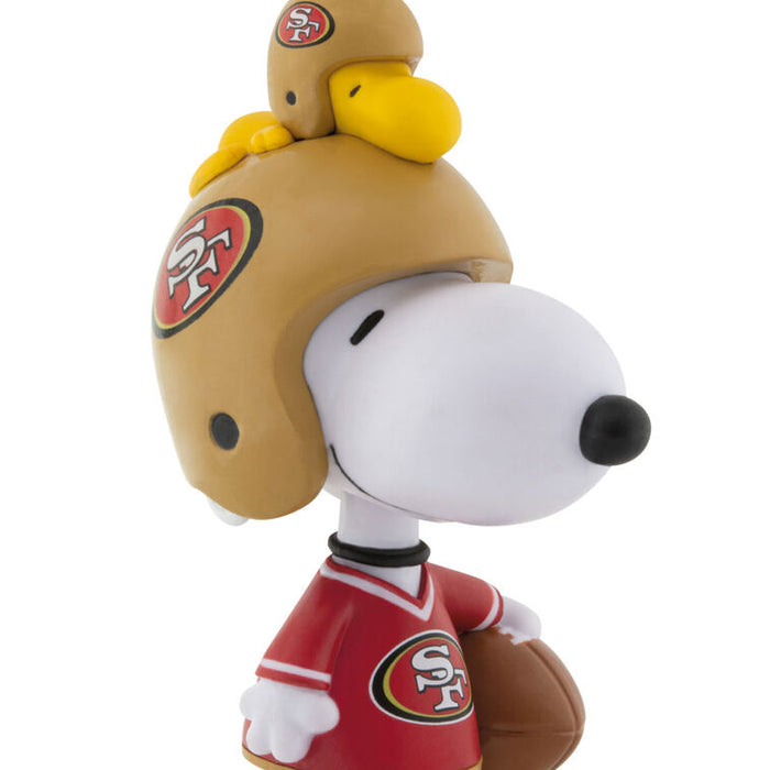Peanuts® Snoopy & Woodstock NFL San Francisco 49ers Bobblehead Hallmark Ornament