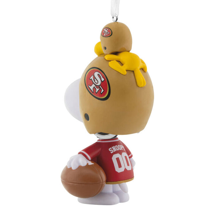 Peanuts® Snoopy & Woodstock NFL San Francisco 49ers Bobblehead Hallmark Ornament