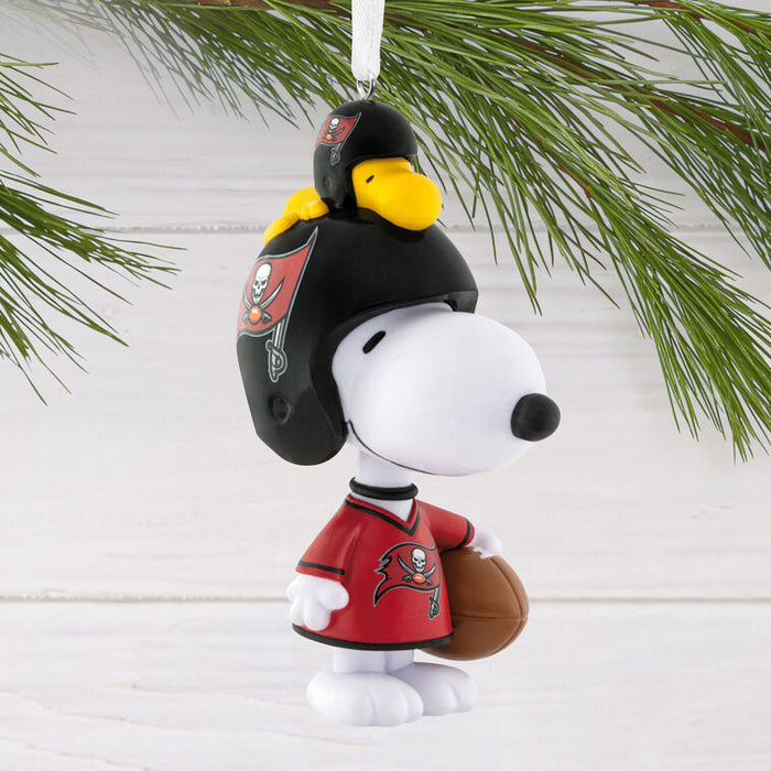 Peanuts® Snoopy & Woodstock NFL Tampa Bay Buccaneers Bobblehead Hallmark Ornament