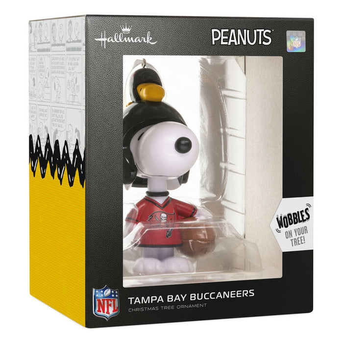 Peanuts® Snoopy & Woodstock NFL Tampa Bay Buccaneers Bobblehead Hallmark Ornament