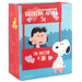 9.6" Peanuts® Snoopy and Lucy Medium Valentine's Day Gift Bag